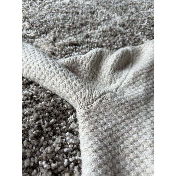 Abercrombie & Fitch Women’s Cozy Texture Knit Open Shawl Cardigan Cream Medium - Picture 10 of 11